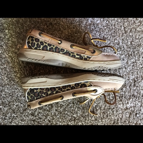 SPERRY Top-Sider Angelfish Leopard Boat Shoes - Picture 3 of 5